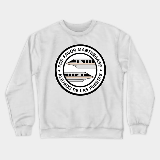 MonorailPorFavorPeach Crewneck Sweatshirt by WdwRetro